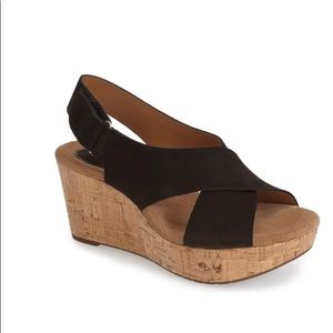 Clarks Caslynn Shae, cork wedge sandal